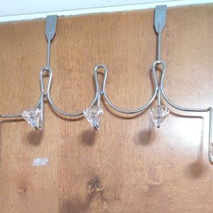 Chrome Over-the-Door Hooks